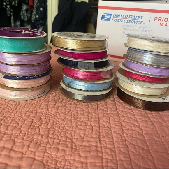 Assorted Ribbon Spools 17. Most of them are completely full. - Picture 1 of 1